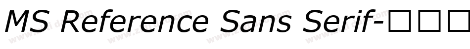 MS Reference Sans Serif字体转换